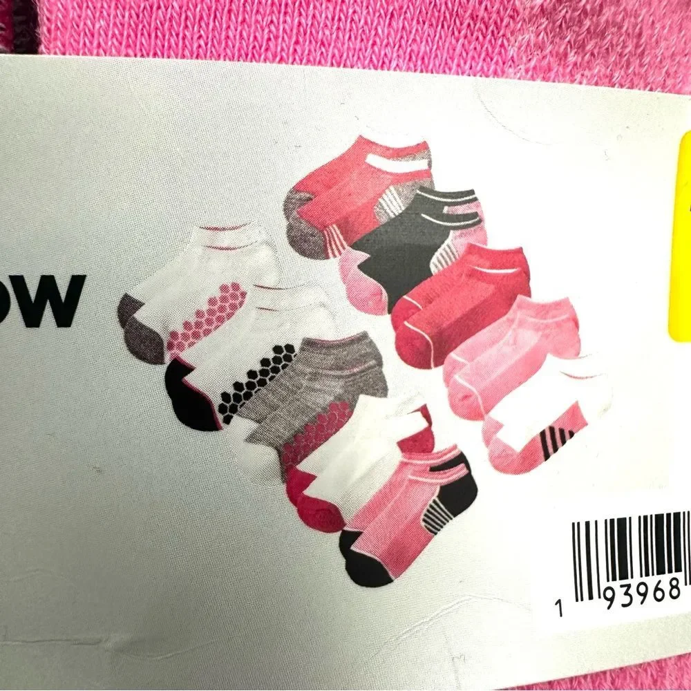 New Member's Mark 10 Pack Kid's No Show Socks Girls Medium Sizes 10-3